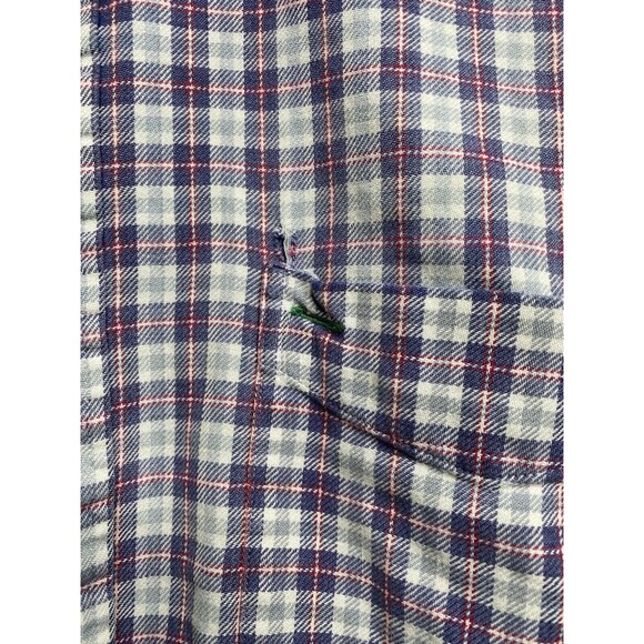 Vintage 90s Tommy Hilfiger Button Shirt Mens XL Check Lightweight Flannel - Picture 2 of 16